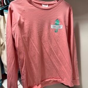 women’s long sleeve coral tshirt